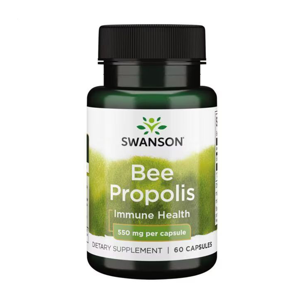 Бджолиний прополіс Swanson Bee Propolis 550 мг, 60 капсул